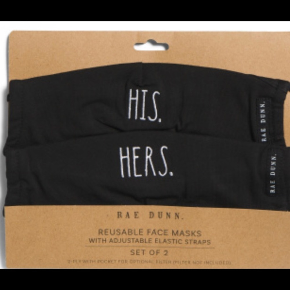 Rae Dunn 😷 brand new in packaging.. black